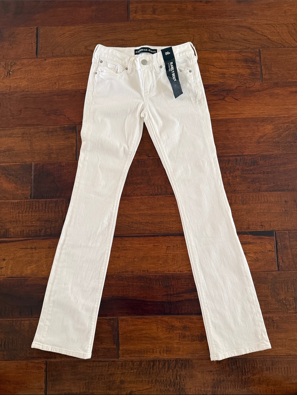 NWT Express Women's White Flare Jeans